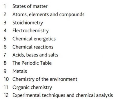 Chemistry IGCSE Cambridge Syllabus Updates (2023-2025) - theigclub