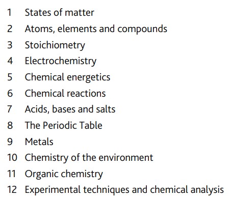 Chemistry Igcse Cambridge Syllabus Updates (2023-2025) - Theigclub