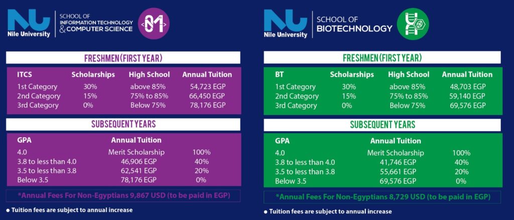 NILE UNIVERSITY POSTGRADUATE SCHOOL FEES visual data 7