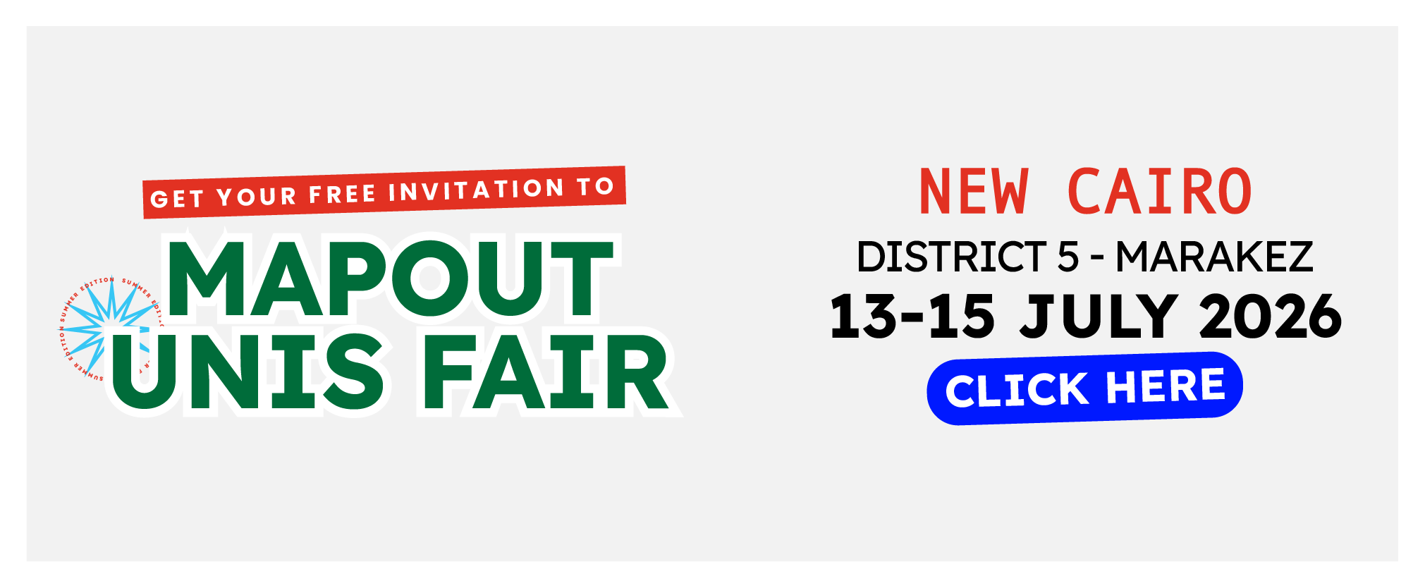 New Cairo Map Out Universities Fair